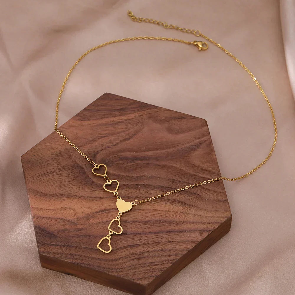 Collier de Cœurs en Or et Argent
