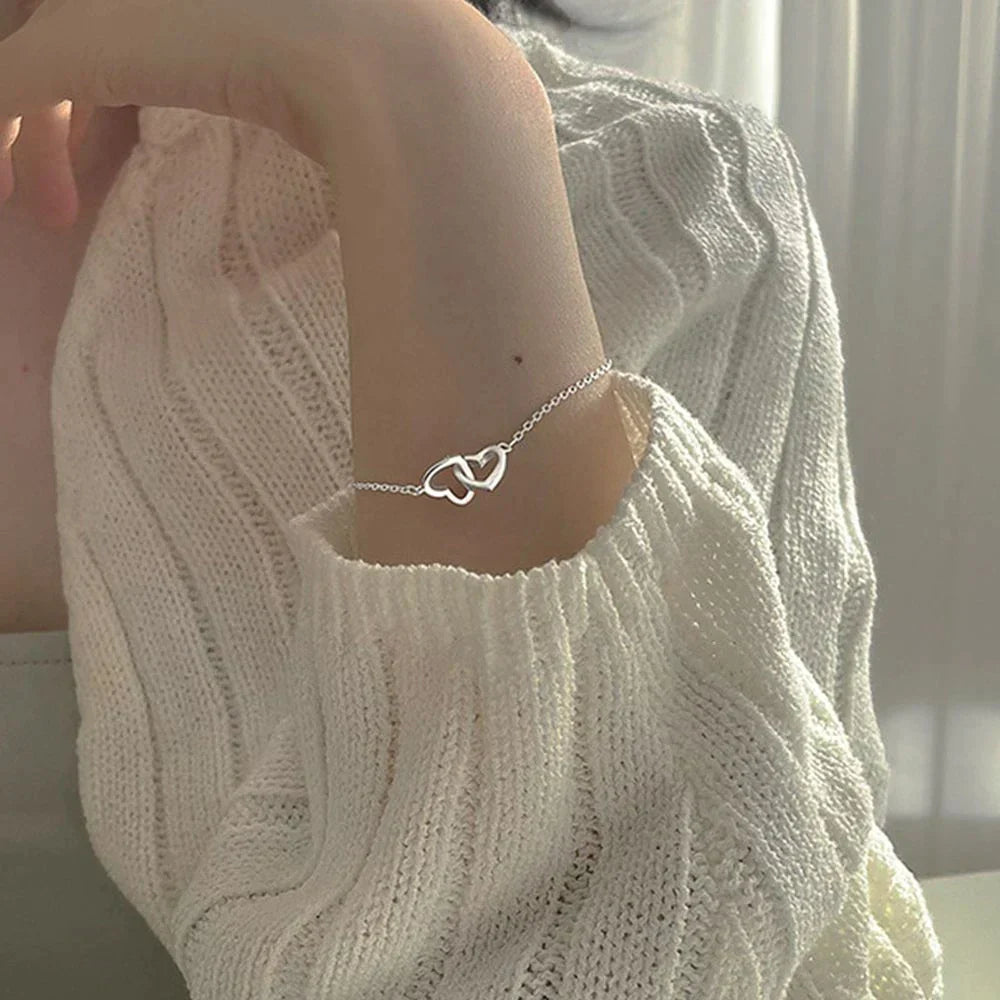 Bracelet Coeur en Argent