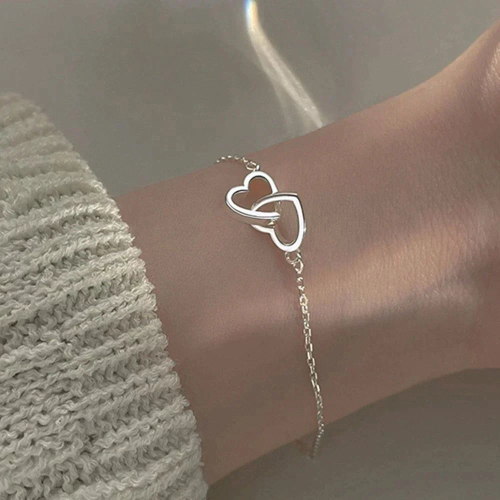 Bracelet Coeur en Argent