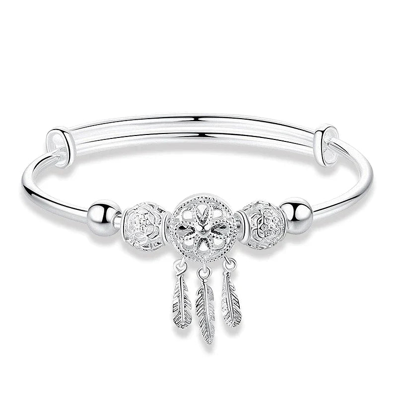Bracelet Attrape-Rêves Réglable en Argent 925