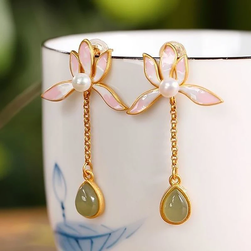 Boucles d'oreilles Fleur de Vintage