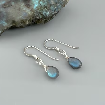Boucles d'oreilles Vintage en Goutte Eau