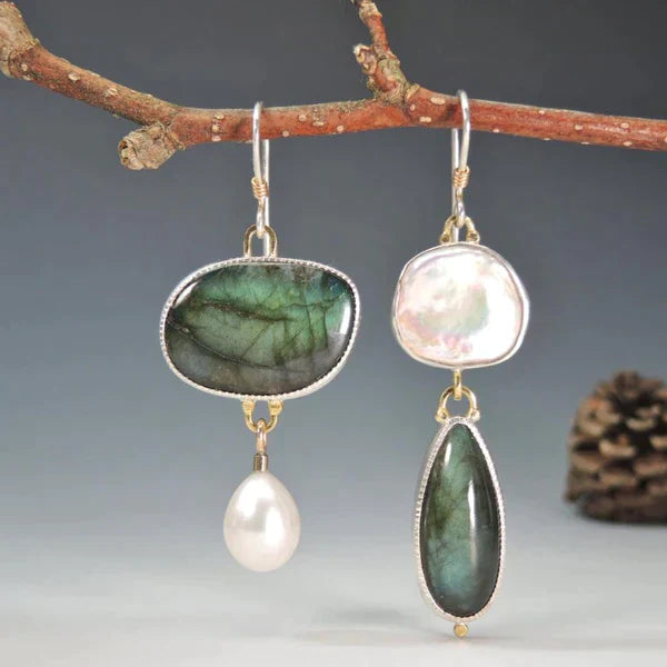 Boucles d'oreilles Vintage en Pierre Naturelle