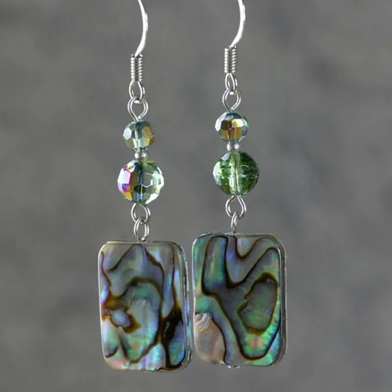 Boucles d'oreilles Vintage Chromatic Multicolore en Argent