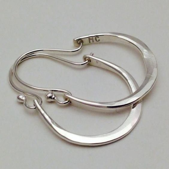 Boucles d'oreilles vintage en plaqué argent
