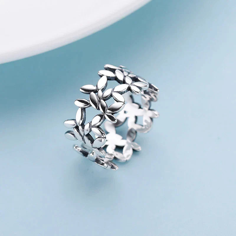 Bague Feuille d'Argent