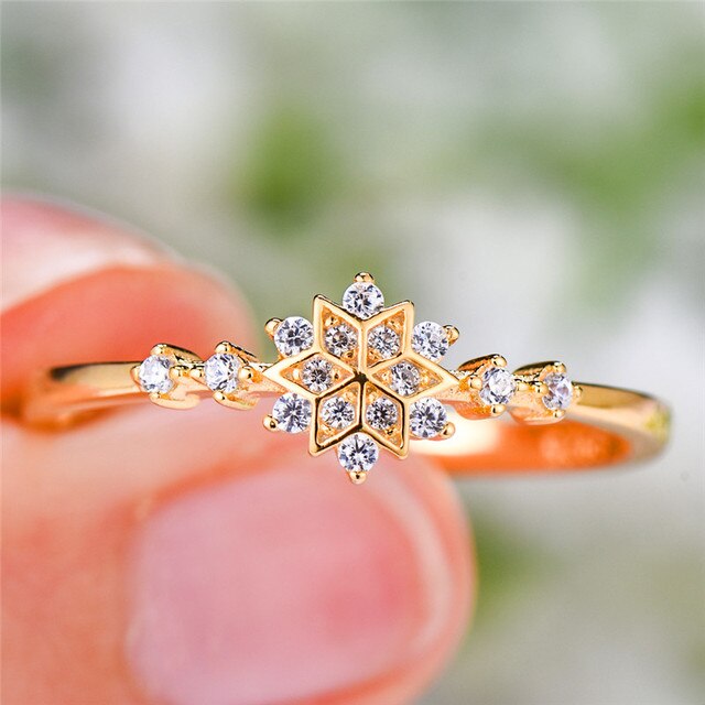 Bague Flocon de Neige en Argent Sterling 925