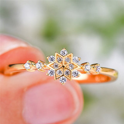Bague Flocon de Neige en Argent Sterling 925