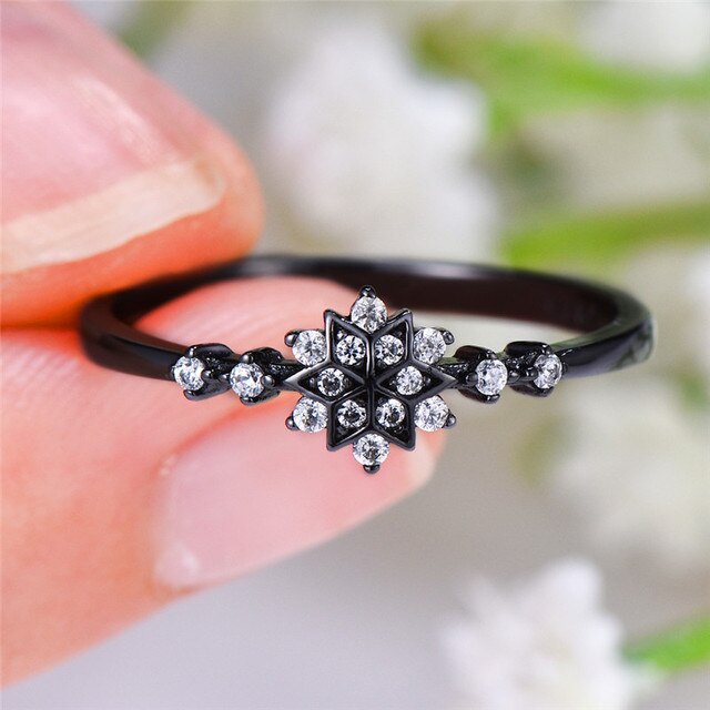 Bague Flocon de Neige en Argent Sterling 925