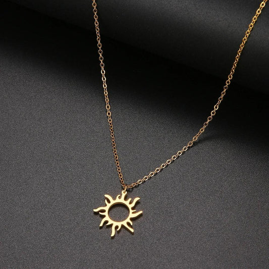 Pendentif Solaire en Or et Argent