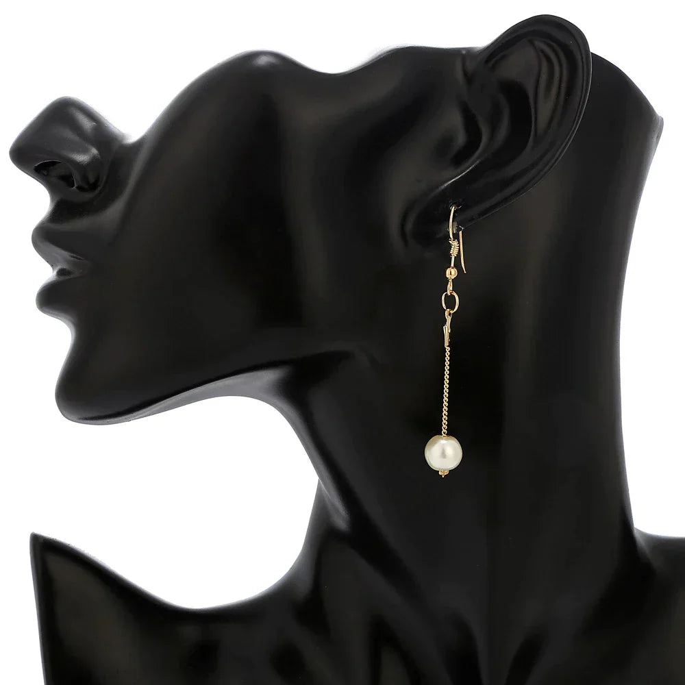 Ensemble de Trois Pièces de Perles Élégantes en Or