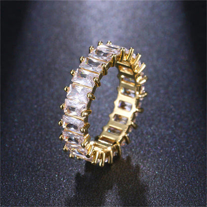 Bague de Luxe en Zircone en Or et Argent
