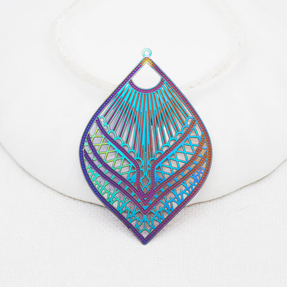 Boucles d'oreilles Mandala Chromatique Violet