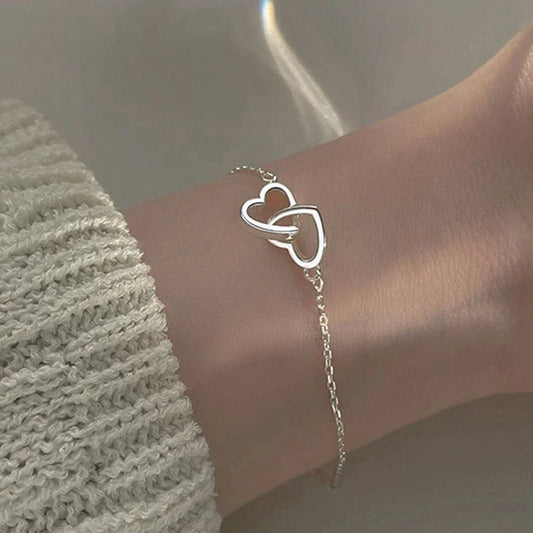 Bracelet Coeur en Argent