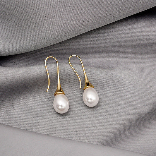 Boucles d'oreilles avec Perles en Or et Argent