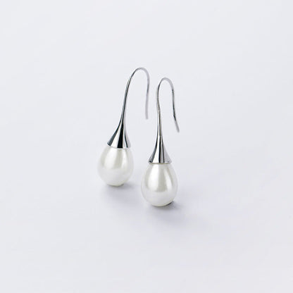 Boucles d'oreilles avec Perles en Or et Argent