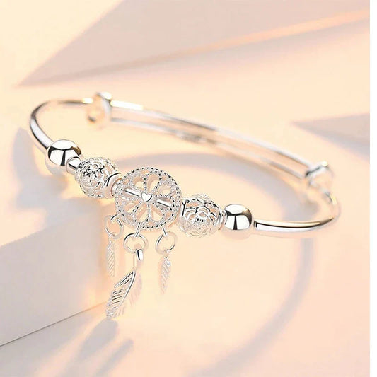 Bracelet Attrape-Rêves Réglable en Argent 925