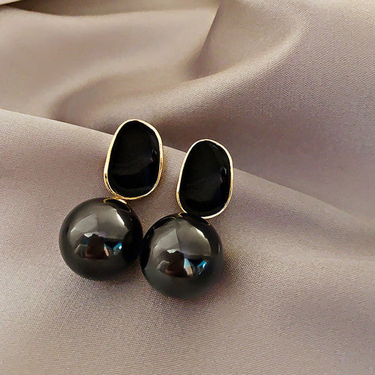 Boucles d'Oreilles Vintage en Perles Géométriques Vintage
