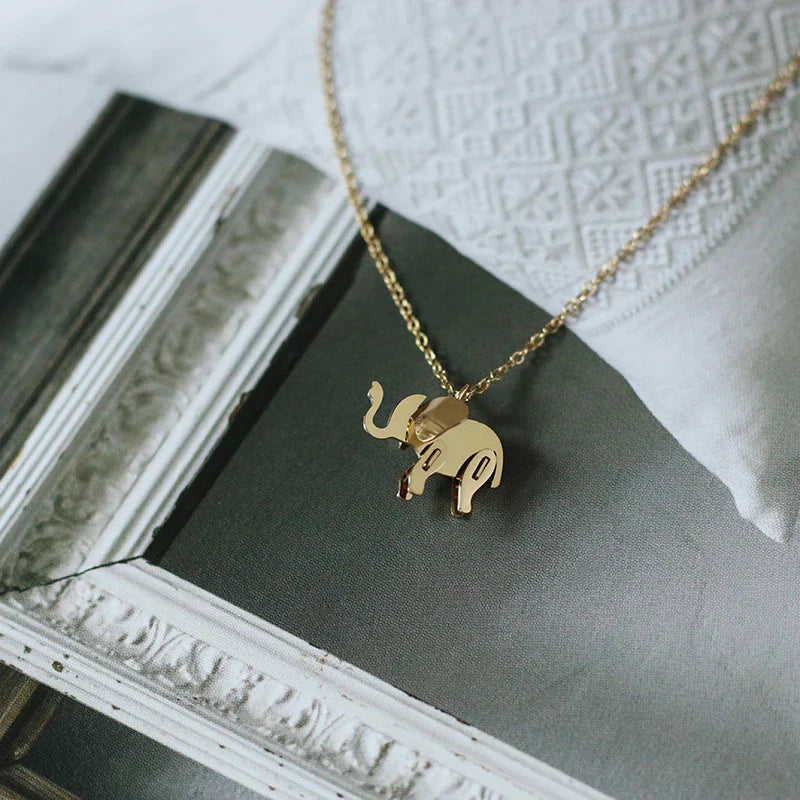 Pendentif d'Éléphant en Or