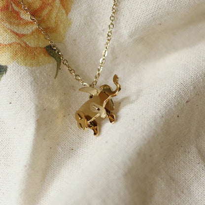 Pendentif d'Éléphant en Or