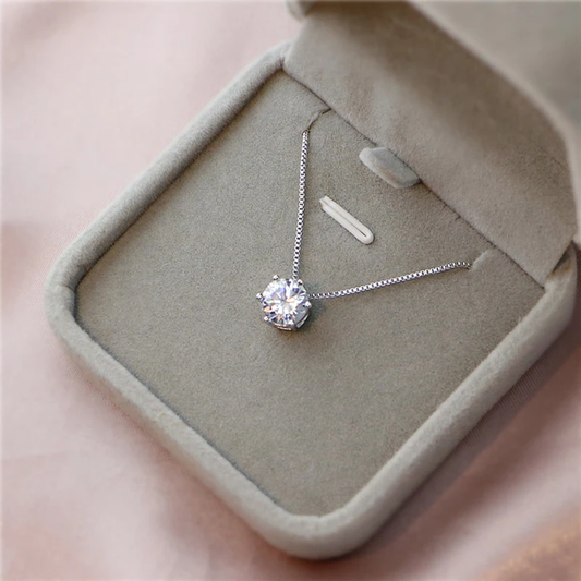 Collier en Argent et Zirconium