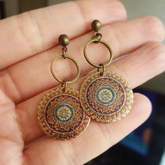Boucles d'oreilles Mandala Vintage