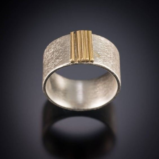 Bague en plaqué or d'époque